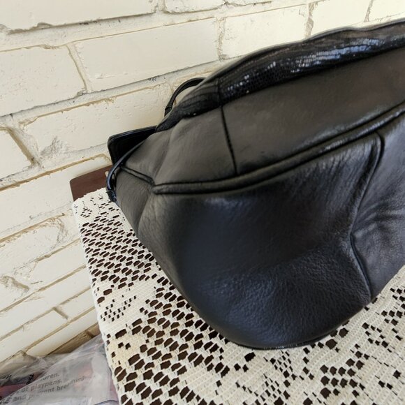 Euc Coach Taylor Black Saffiano Leather Shoulder Bag Purse - Picture 9 of 13